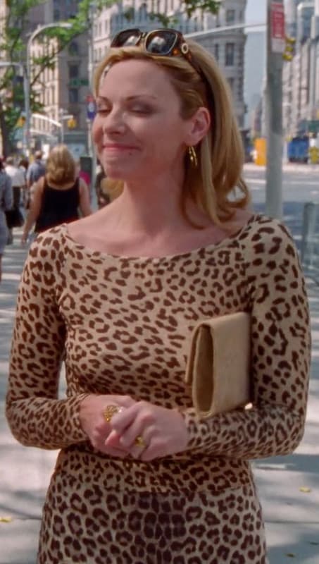 Samantha Jones Leopard Print Look