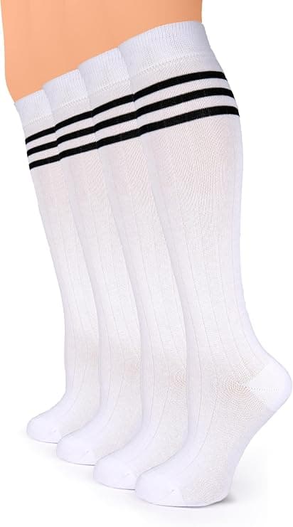White Knee-High Socks