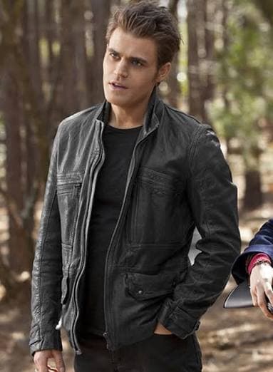 Stefan Salvatore Sailwind Black Long Sleeve Henley Shirt
