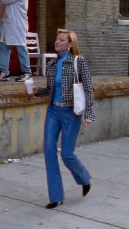 Samantha Jones Blue Street Style Look