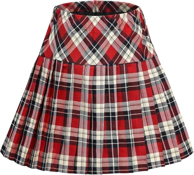 Plaid Pleated Mini Skirt