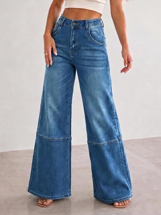 high waisted flare jean