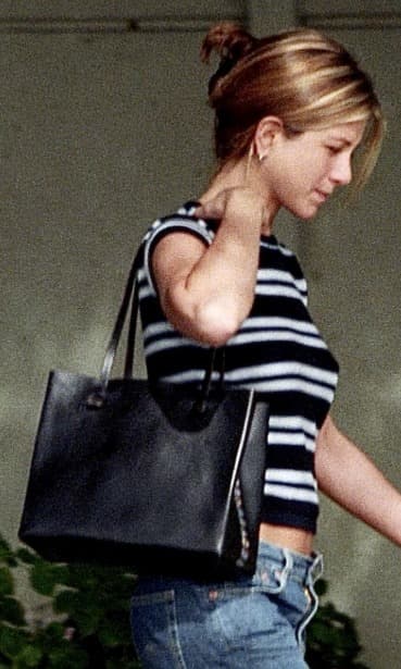 Black & White Striped Knit Top Inspired by Rachel Green | DressLikeMe