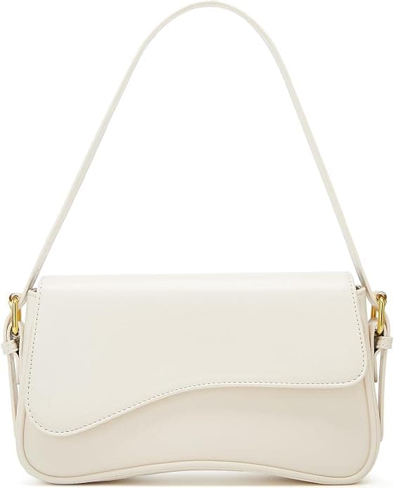Beige Baguette Bag